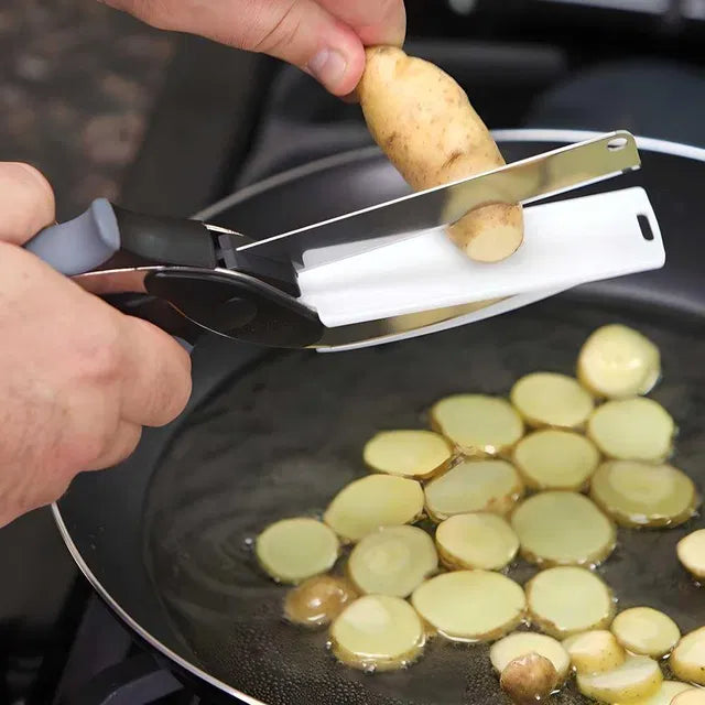 Instant Food Chopper: 2-in-1 Clever Cutter for Fast & Easy Kitchen Prep