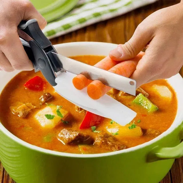 Instant Food Chopper: 2-in-1 Clever Cutter for Fast & Easy Kitchen Prep