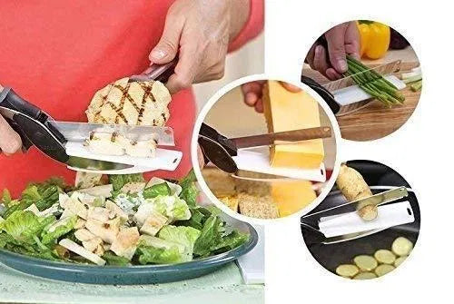 Instant Food Chopper: 2-in-1 Clever Cutter for Fast & Easy Kitchen Prep