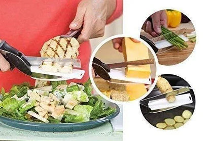 Instant Food Chopper: 2-in-1 Clever Cutter for Fast & Easy Kitchen Prep